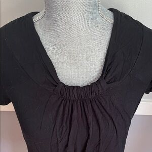 Joseph A Black Short Sleeve Blouse
